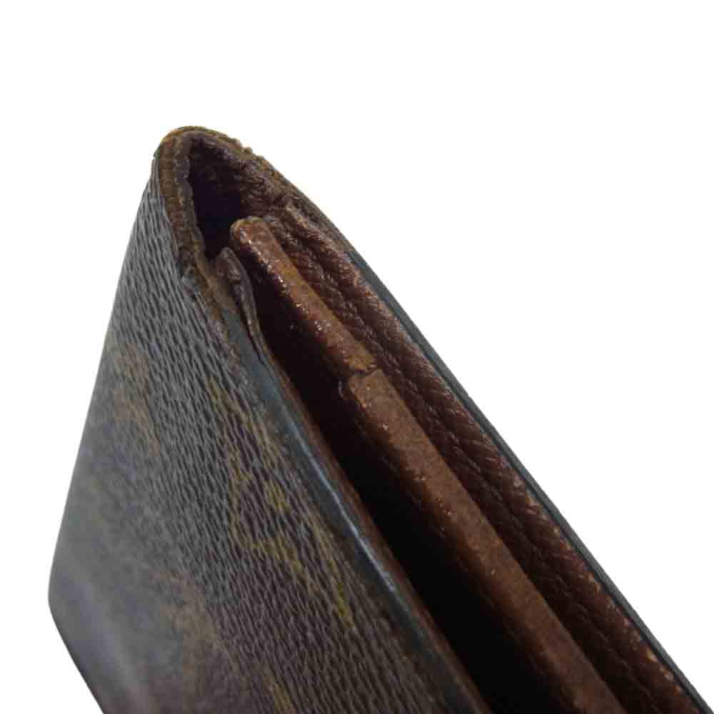 LOUIS VUITTON ルイ・ヴィトン M60825 モノグラム ポルトカルトクレディ 札入れ 長財布 ウォレット ブラウン系【中古】