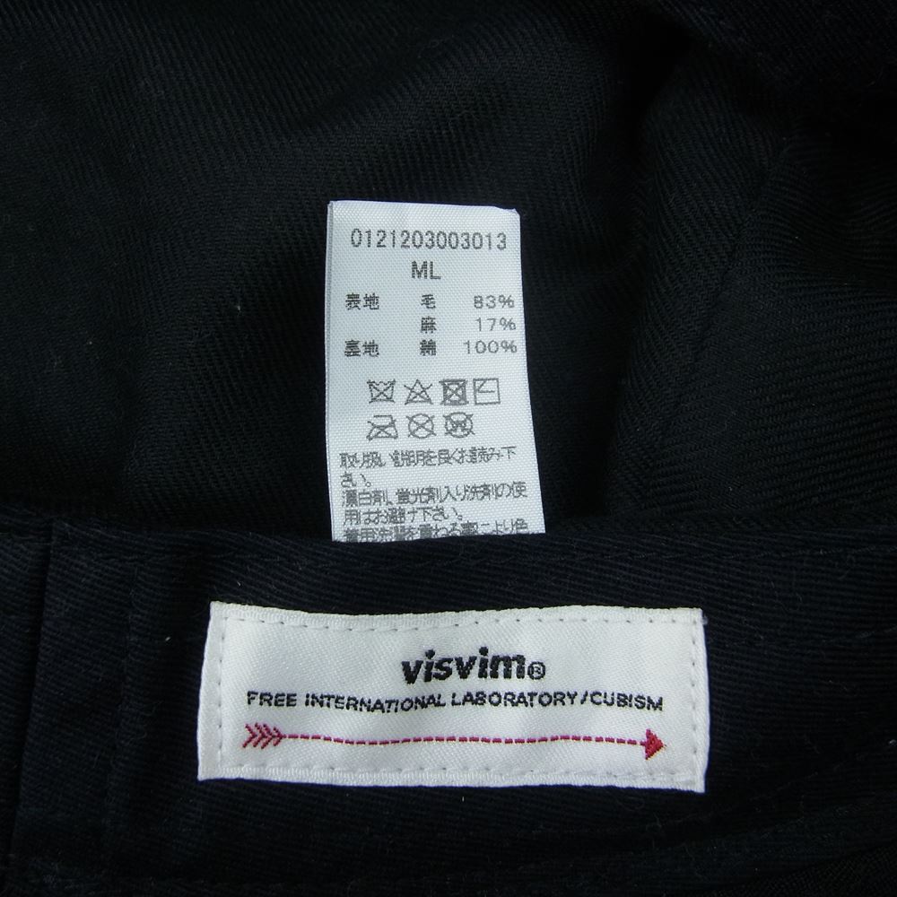 VISVIM ビズビム 21AW 0121203003013 DOME BACKET HAT ドーム バケット ハット ブラック系 ML【中古】