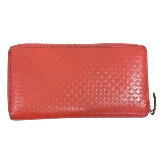 GUCCI グッチ 307990 ディアマンテ ラウンドファスナー ウォレット 財布 レッド系【中古】
