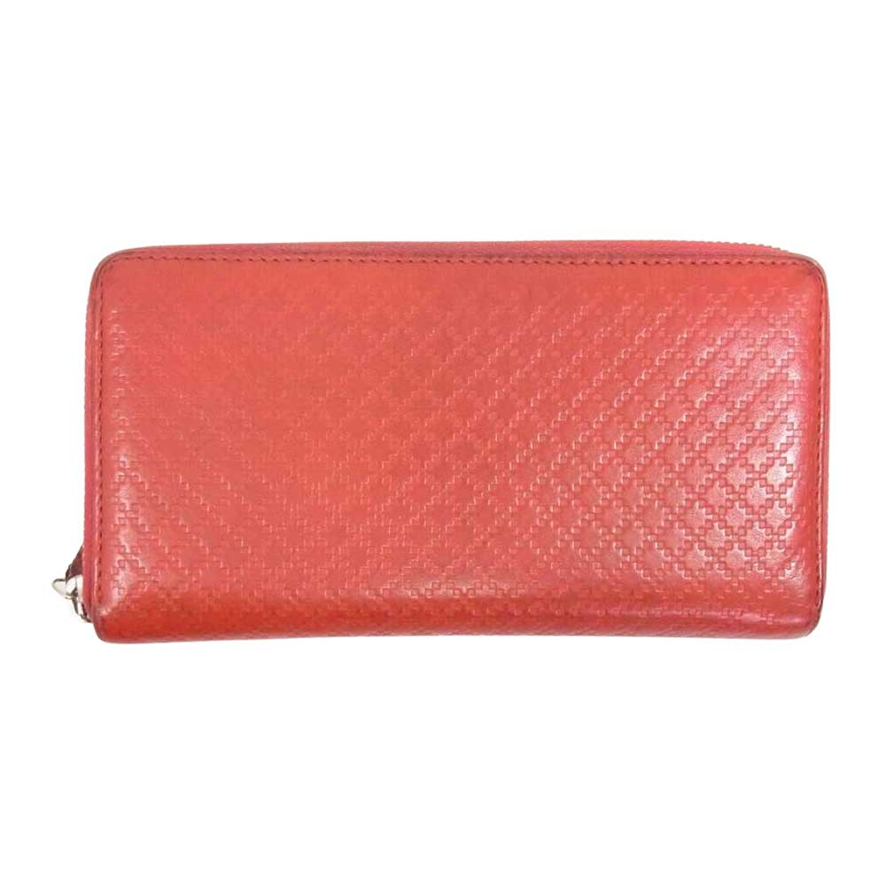 GUCCI グッチ 307990 ディアマンテ ラウンドファスナー ウォレット 財布 レッド系【中古】