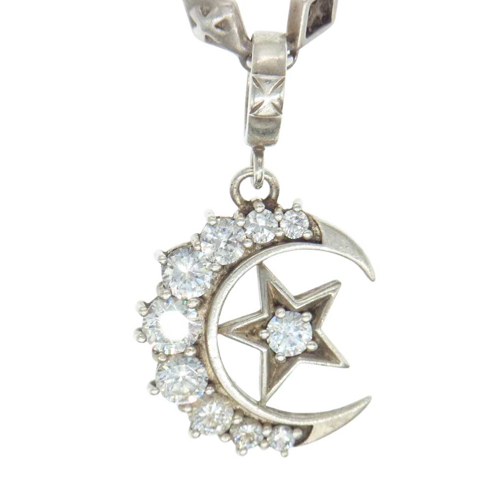 Loree Rodkin ローリーロドキン CRESCENT MOON クレセントムーン スター クロス チェーン ネックレス シルバー系【中古】
