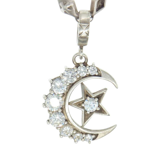 Loree Rodkin ローリーロドキン CRESCENT MOON クレセントムーン スター クロス チェーン ネックレス シルバー系【中古】