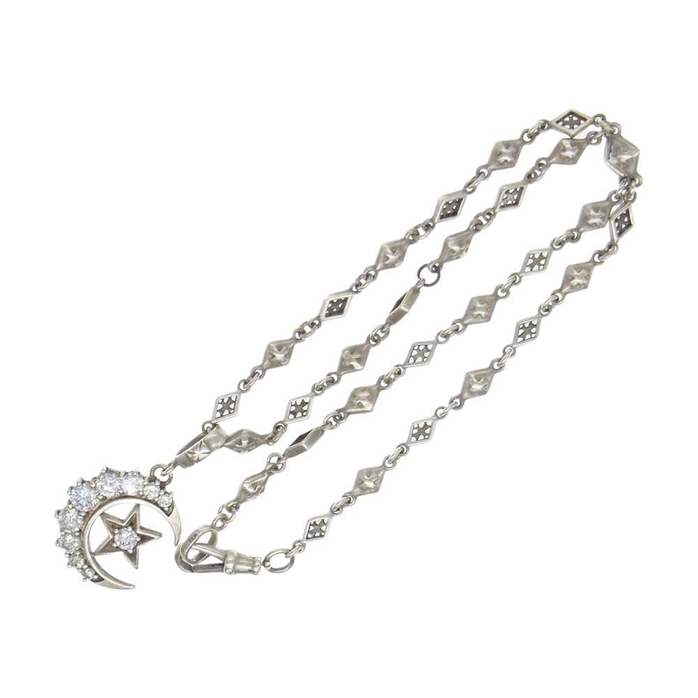 Loree Rodkin ローリーロドキン CRESCENT MOON クレセントムーン スター クロス チェーン ネックレス シルバー系【中古】