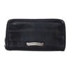 CHROME HEARTS クロムハーツ（原本無） REC F ZIP #2 フィリグリー プラス スエード レザー ウォレット 長財布 ブラック系【中古】