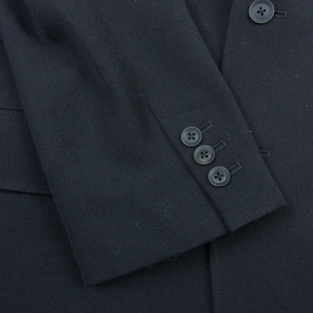 Yohji Yamamoto POUR HOMME ヨウジヤマモトプールオム 22AW HE-J34-101 ARMY GABARDINE 3 FLAPS NOTCHED JACKET アーミー ギャバジン ウール ジャケット ブラック系 3【美品】【中古】