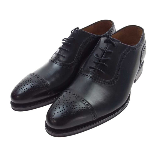 JALAN SRIWIJAYA ジャランスリウァヤ 98441 セミブローグ DAINITE SOLE ダイナイトソール ビジネスシューズ ブラック系 7【極上美品】【中古】