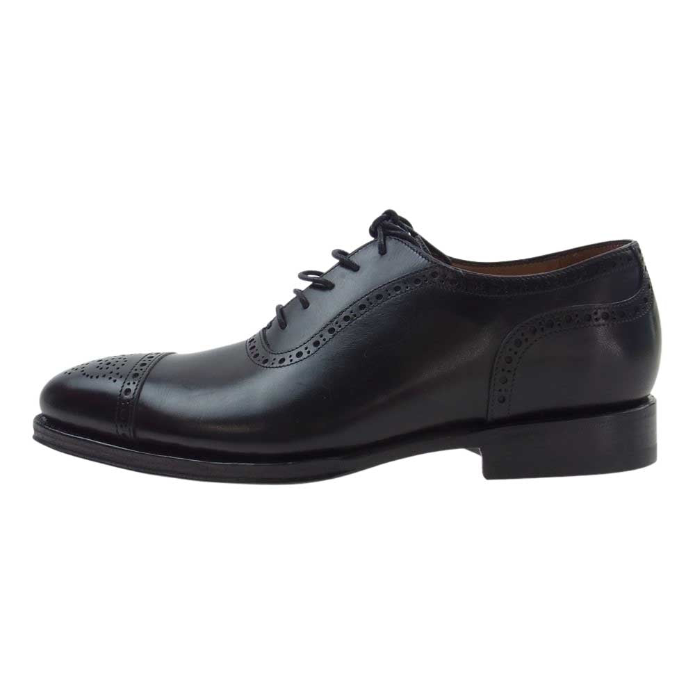 JALAN SRIWIJAYA ジャランスリウァヤ 98441 セミブローグ DAINITE SOLE ダイナイトソール ビジネスシューズ ブラック系 7【極上美品】【中古】