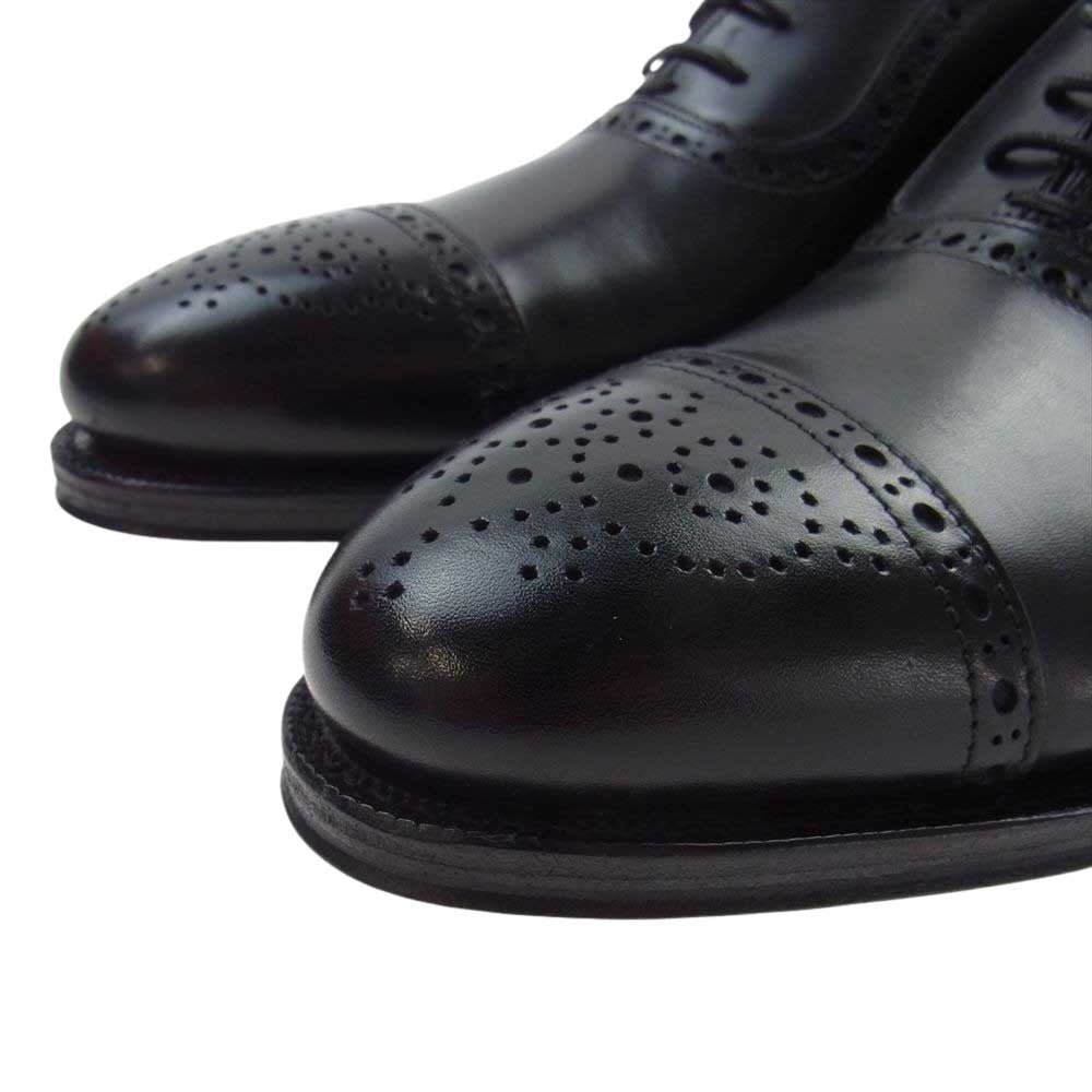 JALAN SRIWIJAYA ジャランスリウァヤ 98441 セミブローグ DAINITE SOLE ダイナイトソール ビジネスシューズ ブラック系 7【極上美品】【中古】