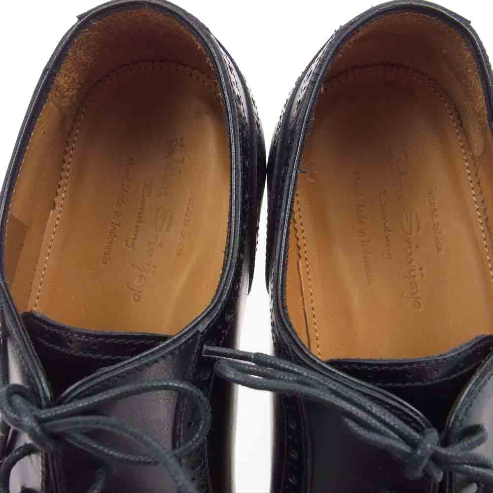 JALAN SRIWIJAYA ジャランスリウァヤ 98441 セミブローグ DAINITE SOLE ダイナイトソール ビジネスシューズ ブラック系 7【極上美品】【中古】