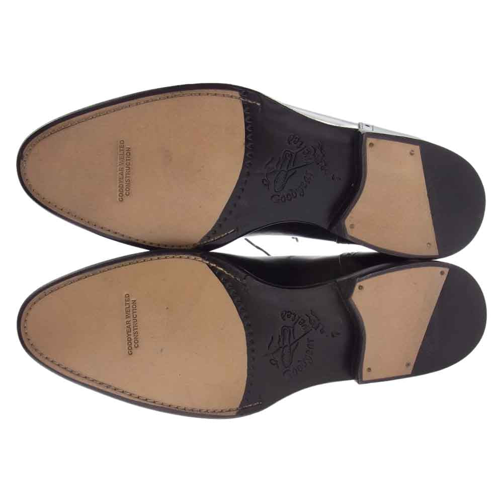 JALAN SRIWIJAYA ジャランスリウァヤ 98441 セミブローグ DAINITE SOLE ダイナイトソール ビジネスシューズ ブラック系 7【極上美品】【中古】