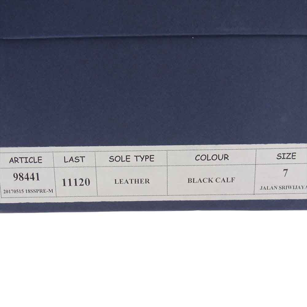 JALAN SRIWIJAYA ジャランスリウァヤ 98441 セミブローグ DAINITE SOLE ダイナイトソール ビジネスシューズ ブラック系 7【極上美品】【中古】