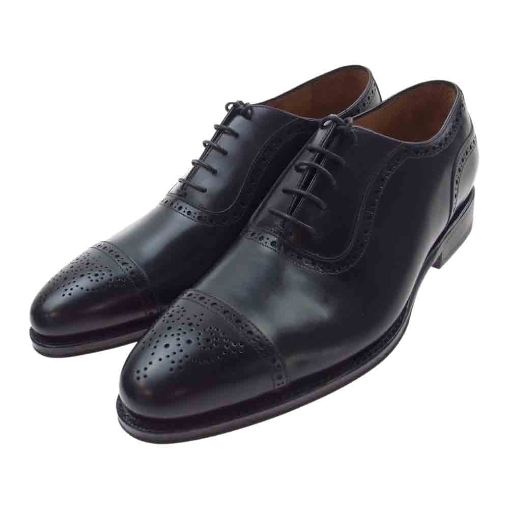 JALAN SRIWIJAYA ジャランスリウァヤ 98441 セミブローグ DAINITE SOLE ダイナイトソール ビジネスシューズ ブラック系 9【極上美品】【中古】