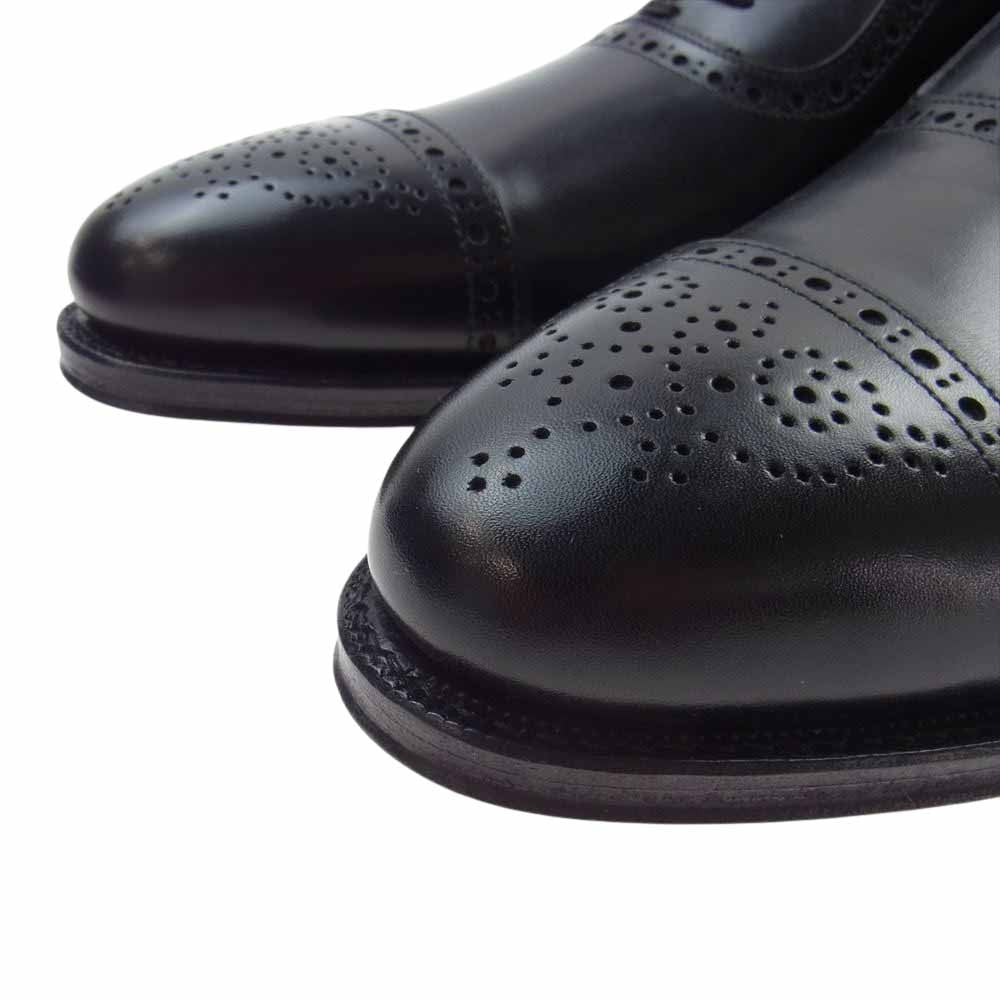 JALAN SRIWIJAYA ジャランスリウァヤ 98441 セミブローグ DAINITE SOLE ダイナイトソール ビジネスシューズ ブラック系 9【極上美品】【中古】