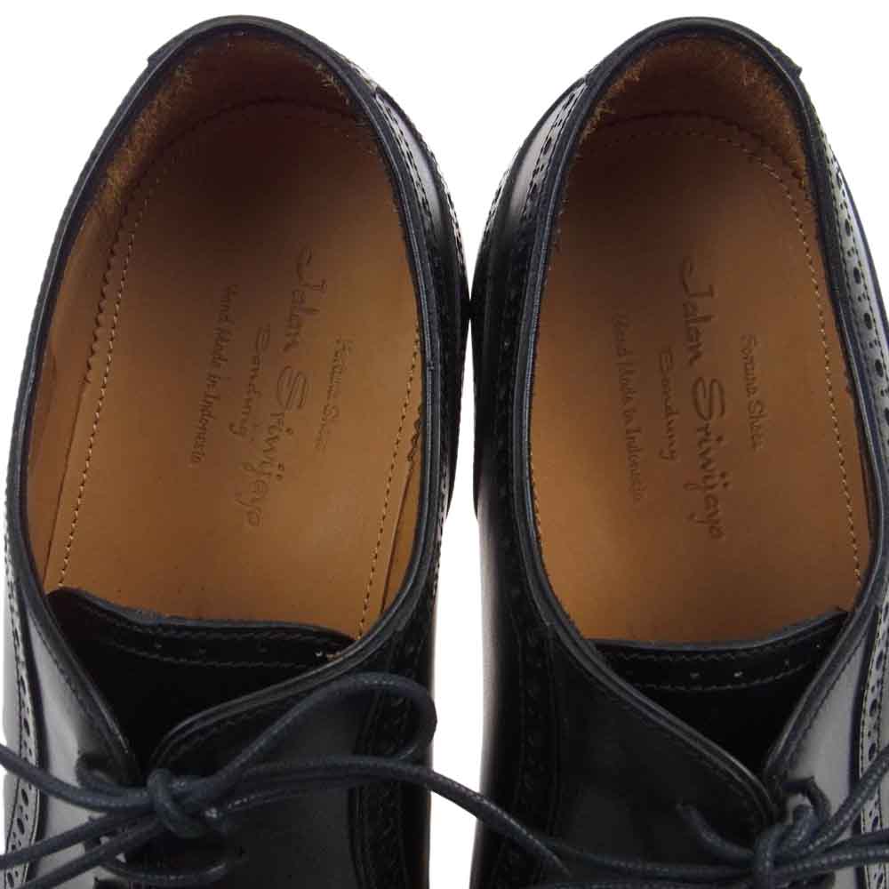 JALAN SRIWIJAYA ジャランスリウァヤ 98441 セミブローグ DAINITE SOLE ダイナイトソール ビジネスシューズ ブラック系 9【極上美品】【中古】