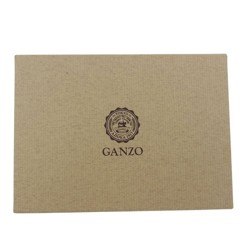 GANZO ガンゾ 57033 BRIDLE CASUAL ブライドルレザー カジュアル 二つ折り 財布 ブラック系【美品】【中古】