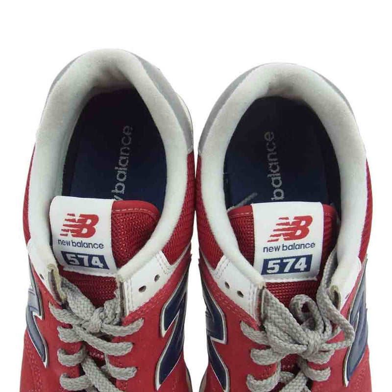 NEW BALANCE ニューバランス ML574ATR ローカット スニーカー　 レッド系 28.0cm【中古】