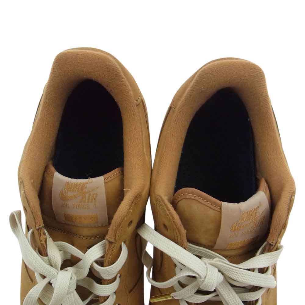 Supreme シュプリーム  DN1555-200  × NIKE AIR FORCE 1 LOW W SP Wheat DN1555-200×ナイキコラボ エア フォース ワン ロー フラックス ウィート ローカット スニーカー  ライトブラウン系【中古】
