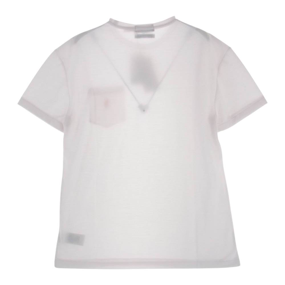 Ron Herman ロンハーマン  21SS × POLO RALPH LAUREN ポロラルフローレン 鹿の子 胸ポケットTシャツ オレンジ ホワイト系 S【新古品】【未使用】【中古】