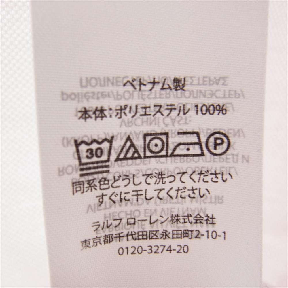 Ron Herman ロンハーマン  21SS × POLO RALPH LAUREN ポロラルフローレン 鹿の子 胸ポケットTシャツ オレンジ ホワイト系 S【新古品】【未使用】【中古】