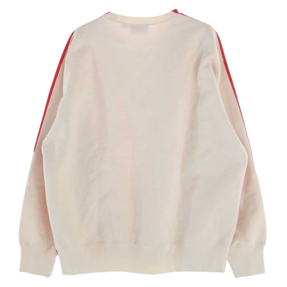 Supreme シュプリーム 20AW Overprint Crewneck オーバー プリント クルーネック スウェット レッド系 オフホワイト系 S【中古】