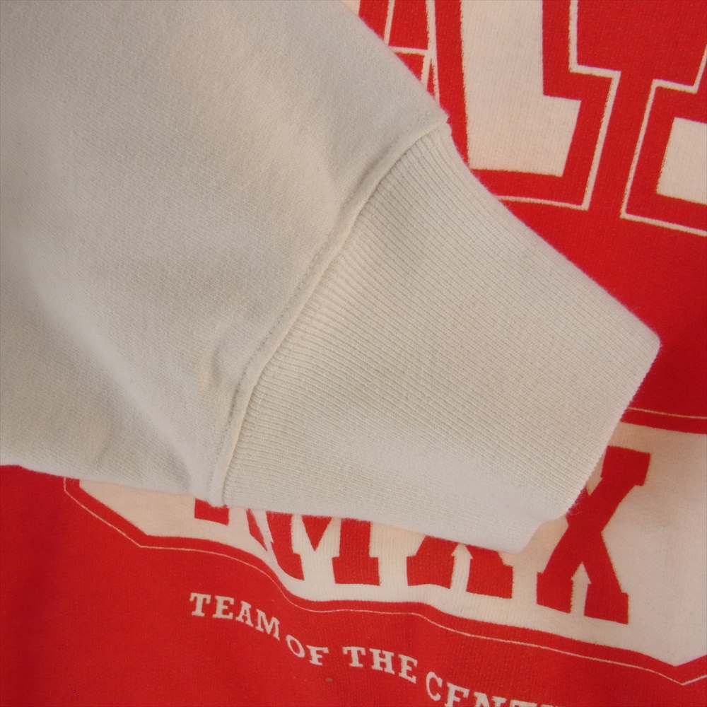 Supreme シュプリーム 20AW Overprint Crewneck オーバー プリント クルーネック スウェット レッド系 オフホワイト系 S【中古】