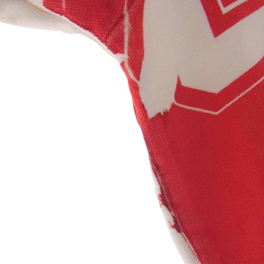 Supreme シュプリーム 20AW Overprint Crewneck オーバー プリント クルーネック スウェット レッド系 オフホワイト系 S【中古】