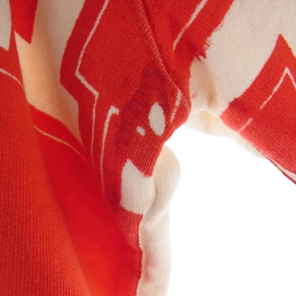 Supreme シュプリーム 20AW Overprint Crewneck オーバー プリント クルーネック スウェット レッド系 オフホワイト系 S【中古】