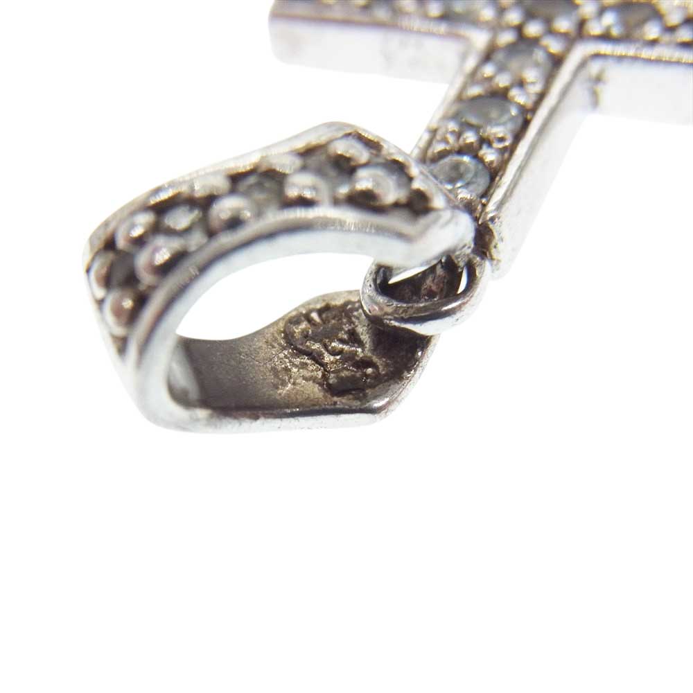 ロードキャメロット × 松岡充 ストーン付き クロス ペンダントトップ シルバー系【中古】