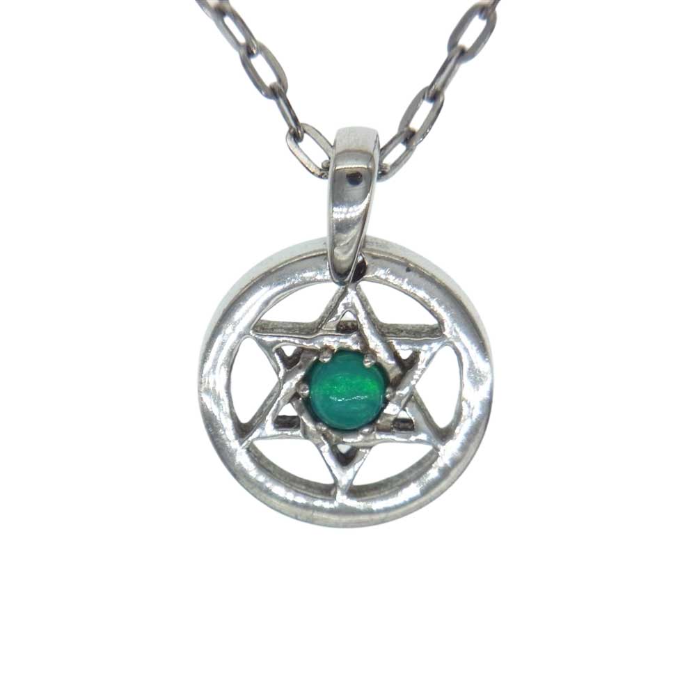 ロードキャメロット × 松岡充 ストーン付き ペンダント ネックレス シルバー系【中古】