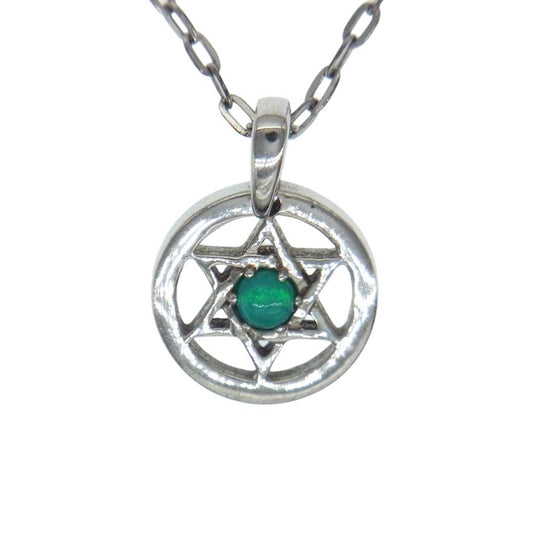 ロードキャメロット × 松岡充 ストーン付き ペンダント ネックレス シルバー系【中古】