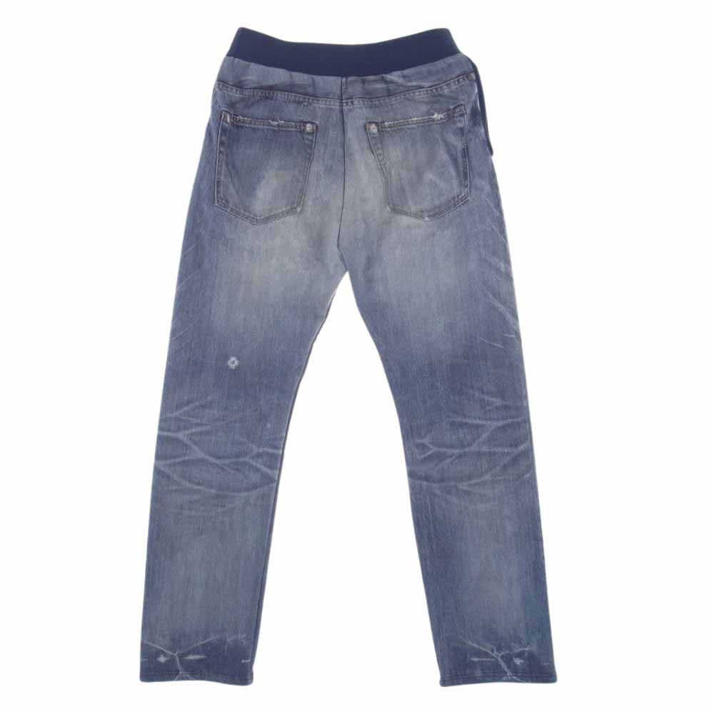 HYSTERIC GLAMOUR ヒステリックグラマー 02213CP04 GUITAR GIRL デニム プリント スウェット パンツ インディゴブルー系 L【中古】