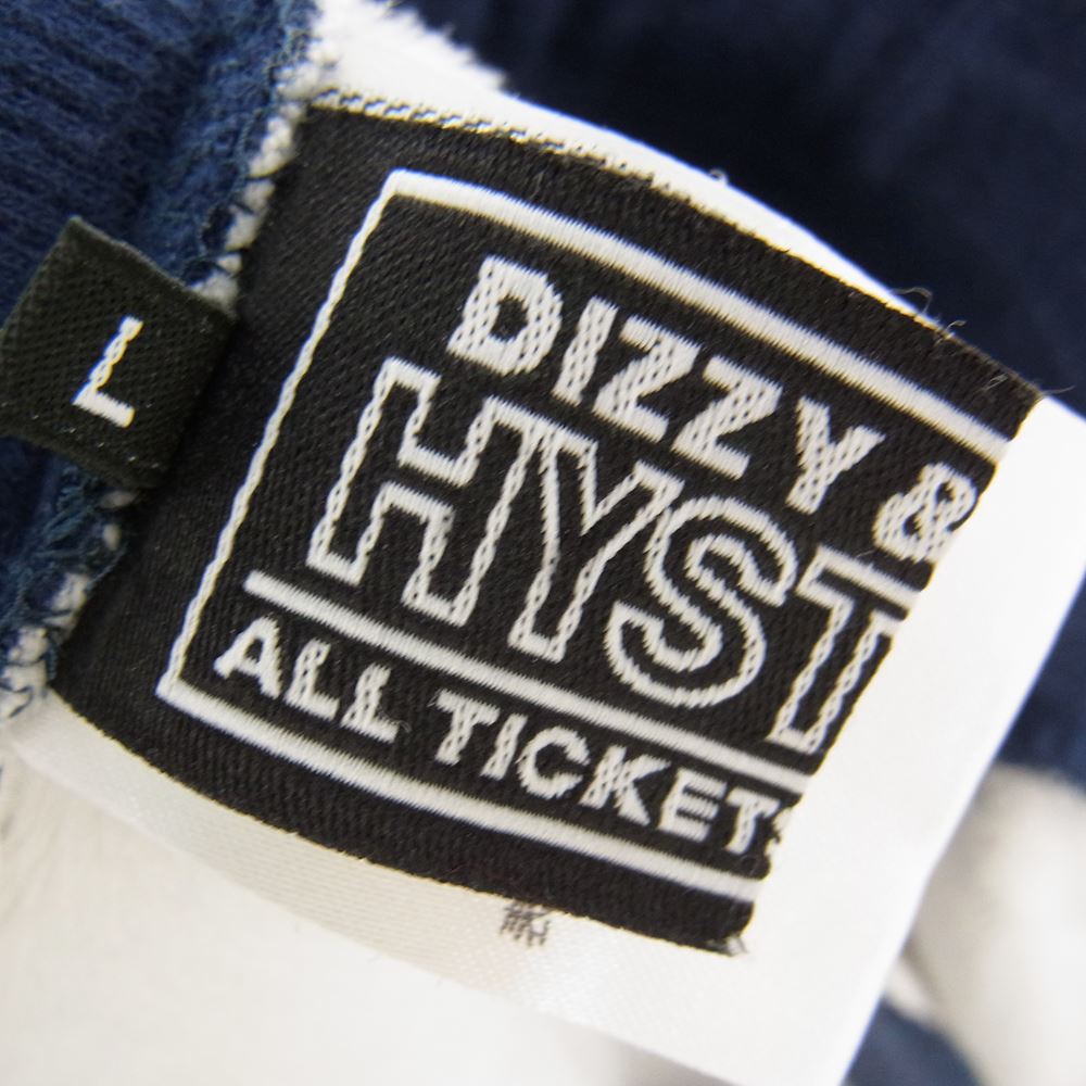 HYSTERIC GLAMOUR ヒステリックグラマー 02213CP04 GUITAR GIRL デニム プリント スウェット パンツ インディゴブルー系 L【中古】