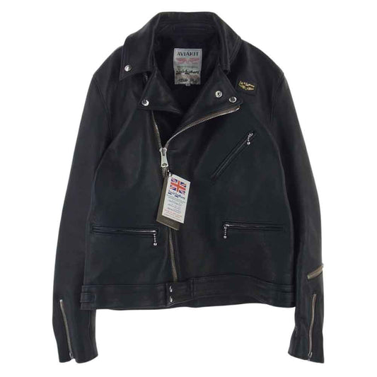 Lewis Leathers ルイスレザー 441T TIGHT FIT CYCLONE タイトフィット サイクロン ライダース ジャケット ブラック系 42【中古】