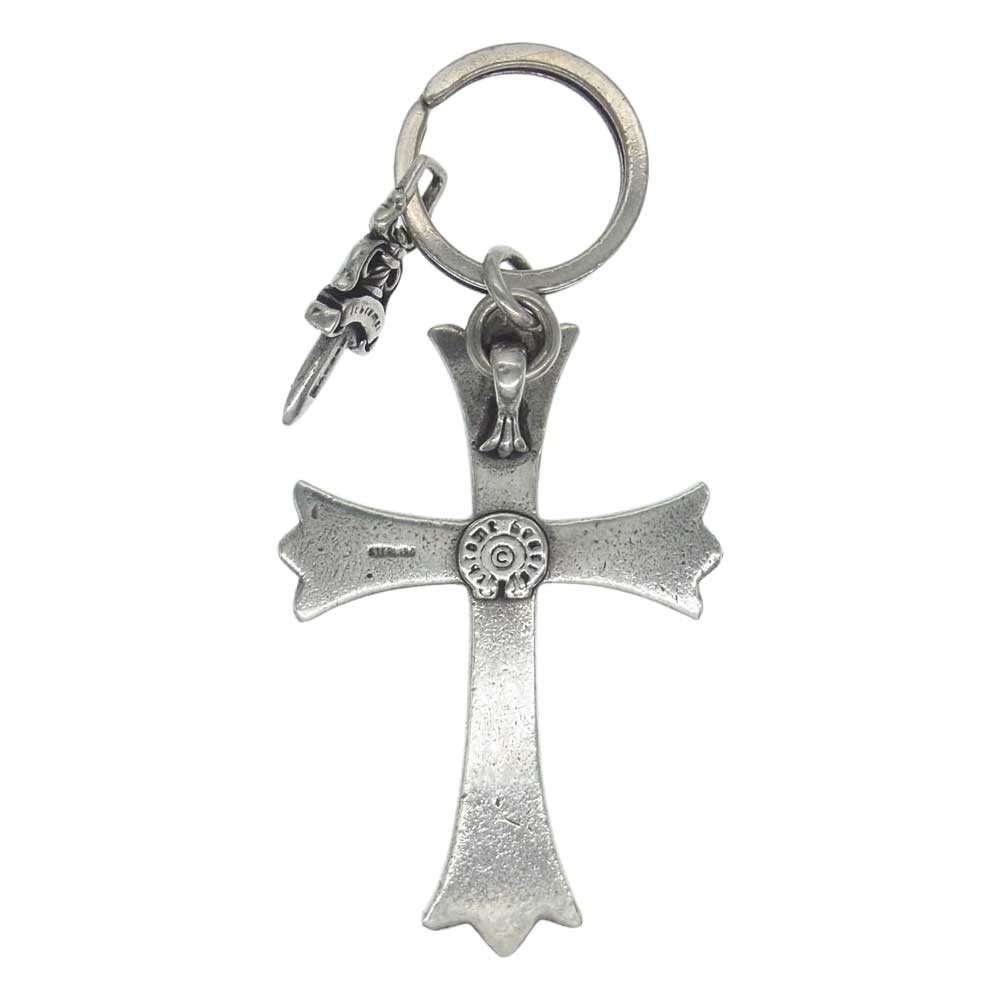 CHROME HEARTS クロムハーツ（原本無） CH CROSS LRG CHクロス ラージ キーリング キーホルダー シルバー系【中古】