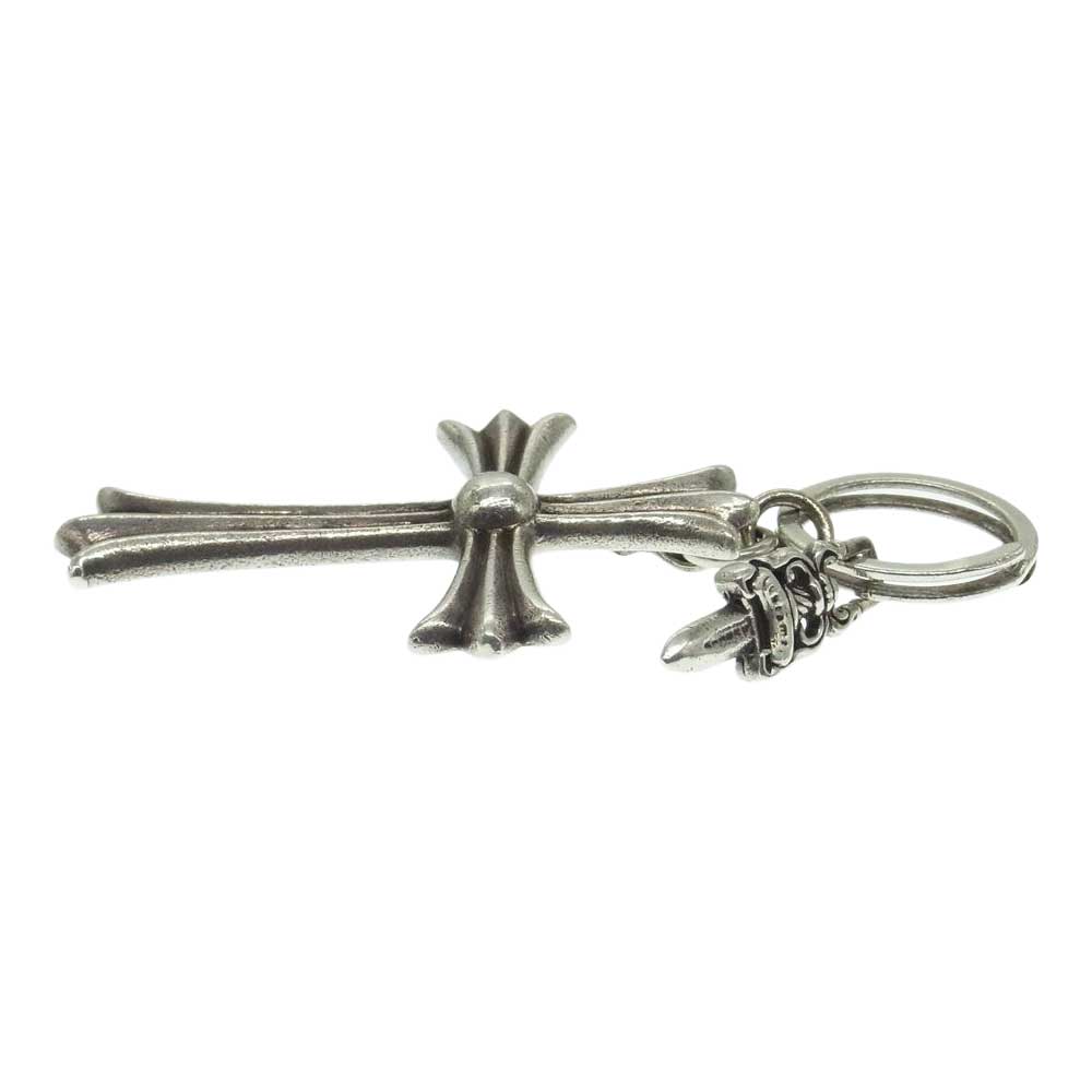 CHROME HEARTS クロムハーツ（原本無） CH CROSS LRG CHクロス ラージ キーリング キーホルダー シルバー系【中古】
