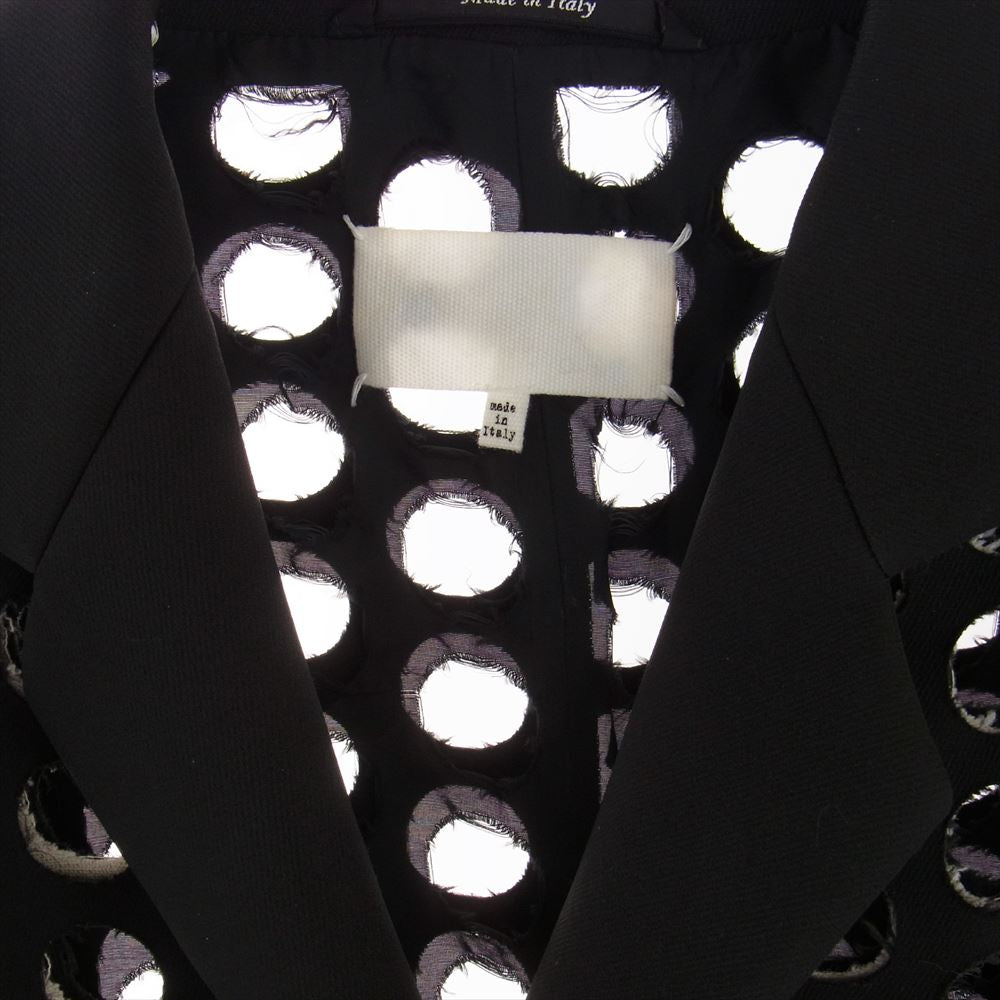 MAISON MARGIELA メゾンマルジェラ 20SS S29BN0352 パンチホール テーラード ジャケット ブラック系 38【中古】