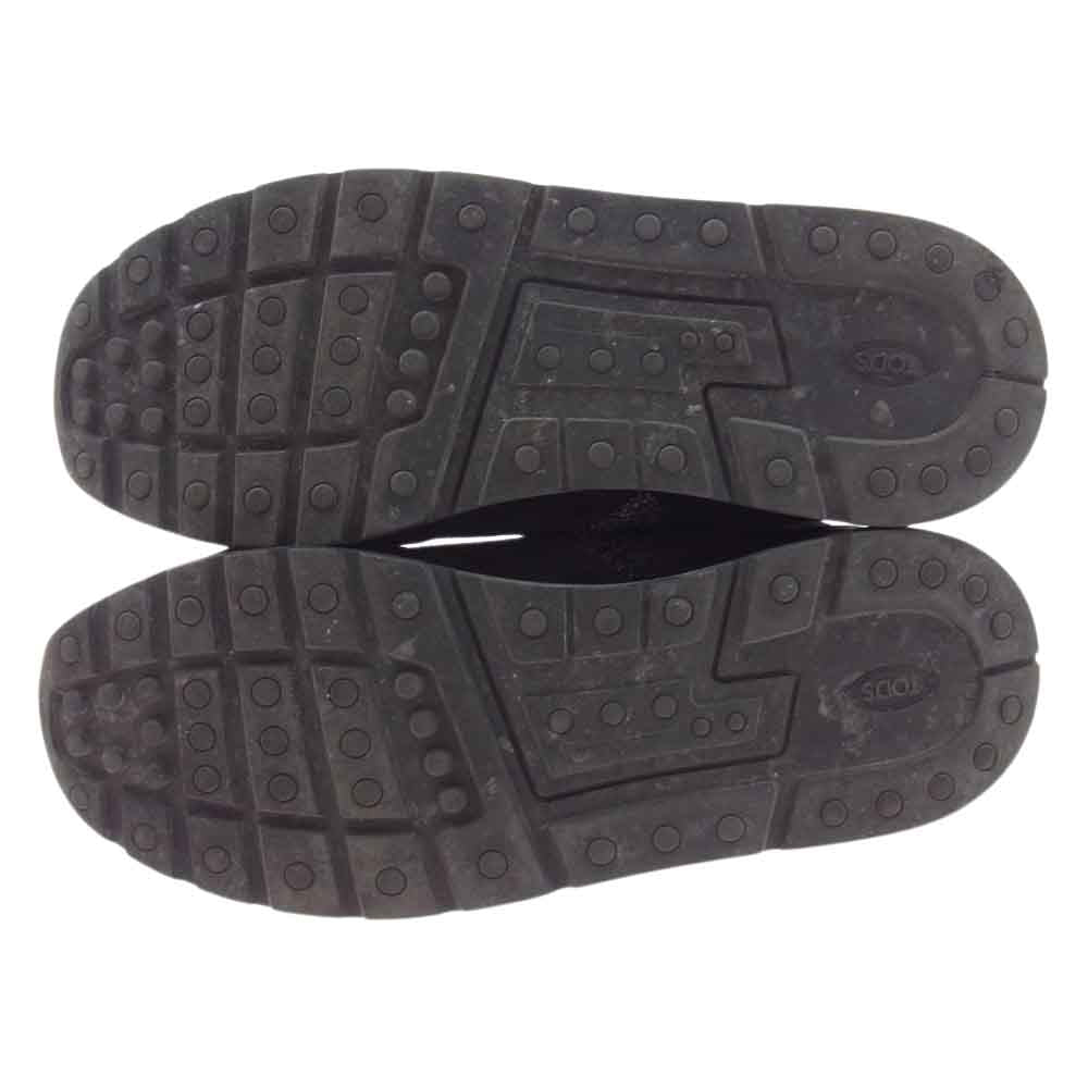 TOD’S トッズ ALLACCIATO NEOPRENE N.SPORTIVO 69A スエード ネオプレン スニーカー ブラック系 8.5【中古】