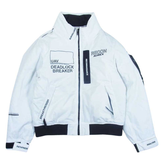 AVIREX アヴィレックス FLIGHT JACKET WEATHER WATCHER /AF フライト ジャケット ウェザーウォッチャー ホワイト系 M【中古】
