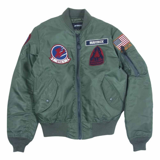 AVIREX アヴィレックス 6102197 TOP GUN MAVERICK MA-1 フライト ジャケット トップガン マーヴェリック カーキ系 M【中古】