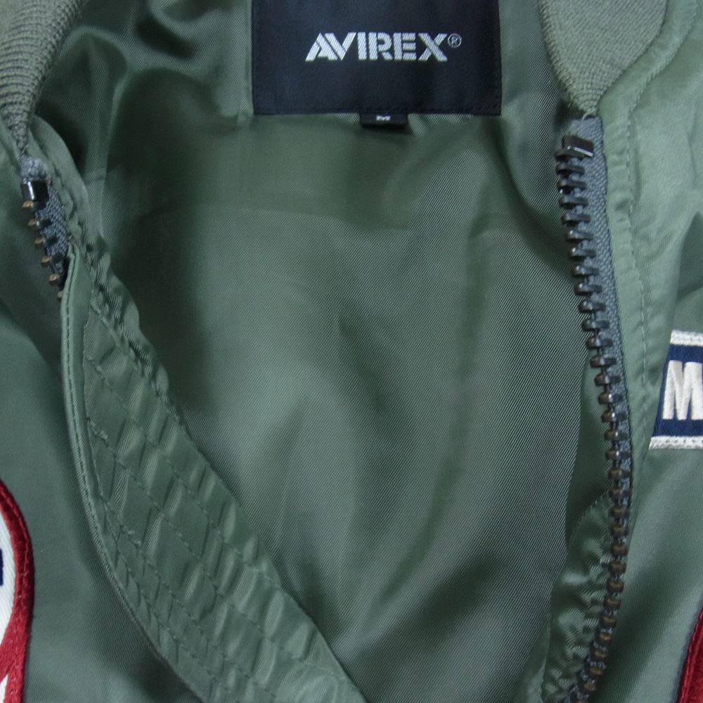 AVIREX アヴィレックス 6102197 TOP GUN MAVERICK MA-1 フライト ジャケット トップガン マーヴェリック カーキ系 M【中古】