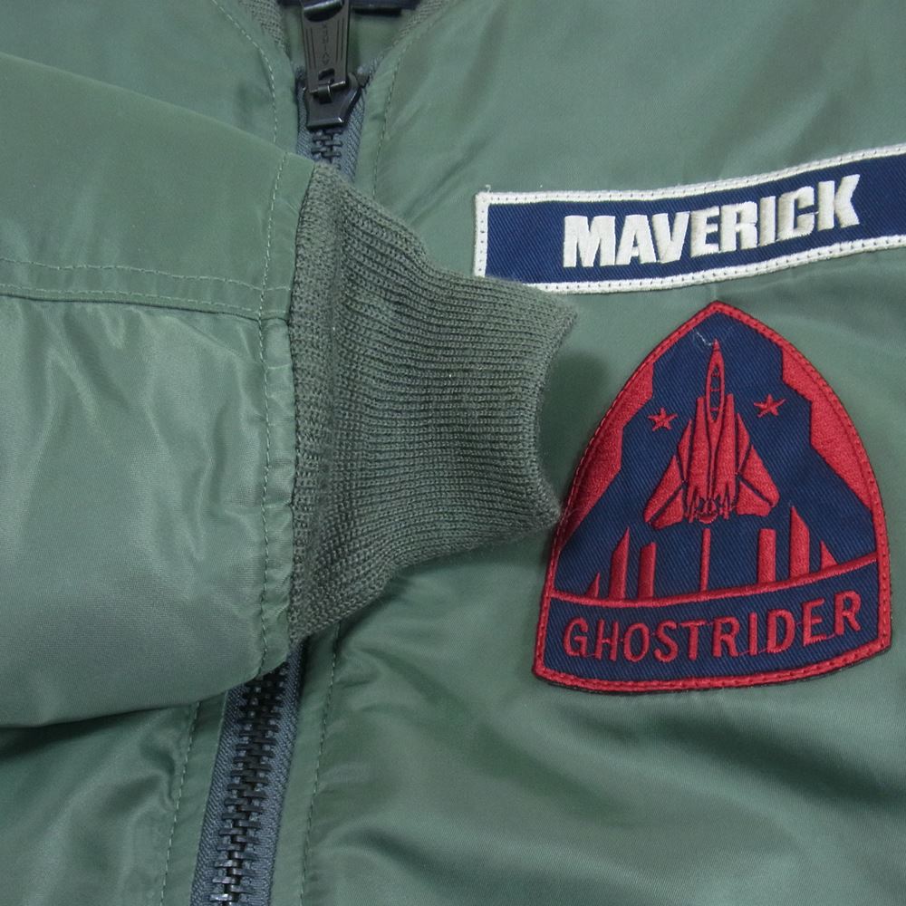 AVIREX アヴィレックス 6102197 TOP GUN MAVERICK MA-1 フライト ジャケット トップガン マーヴェリック カーキ系 M【中古】