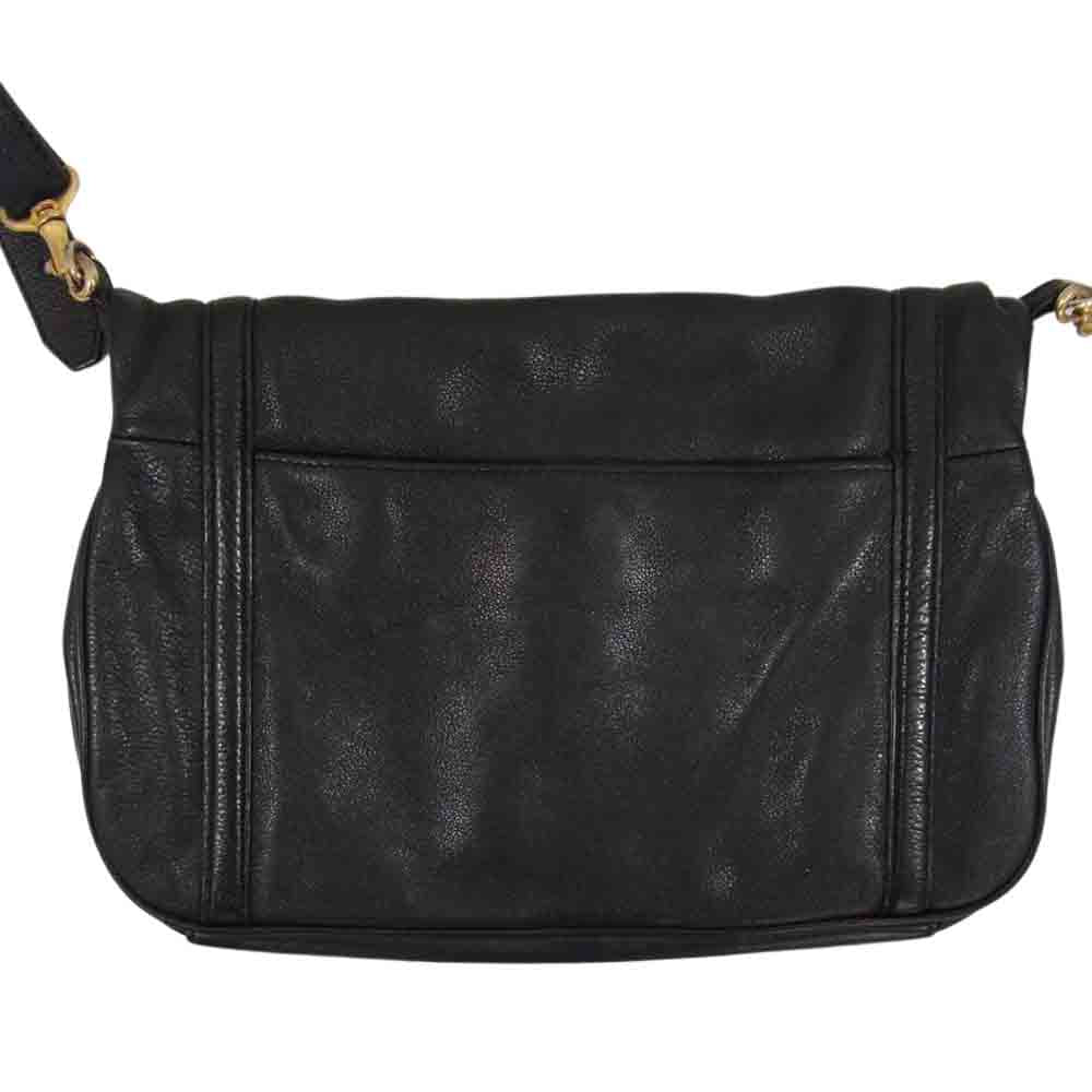 トリーバーチ レザー ショルダー バッグ ブラック系【中古】