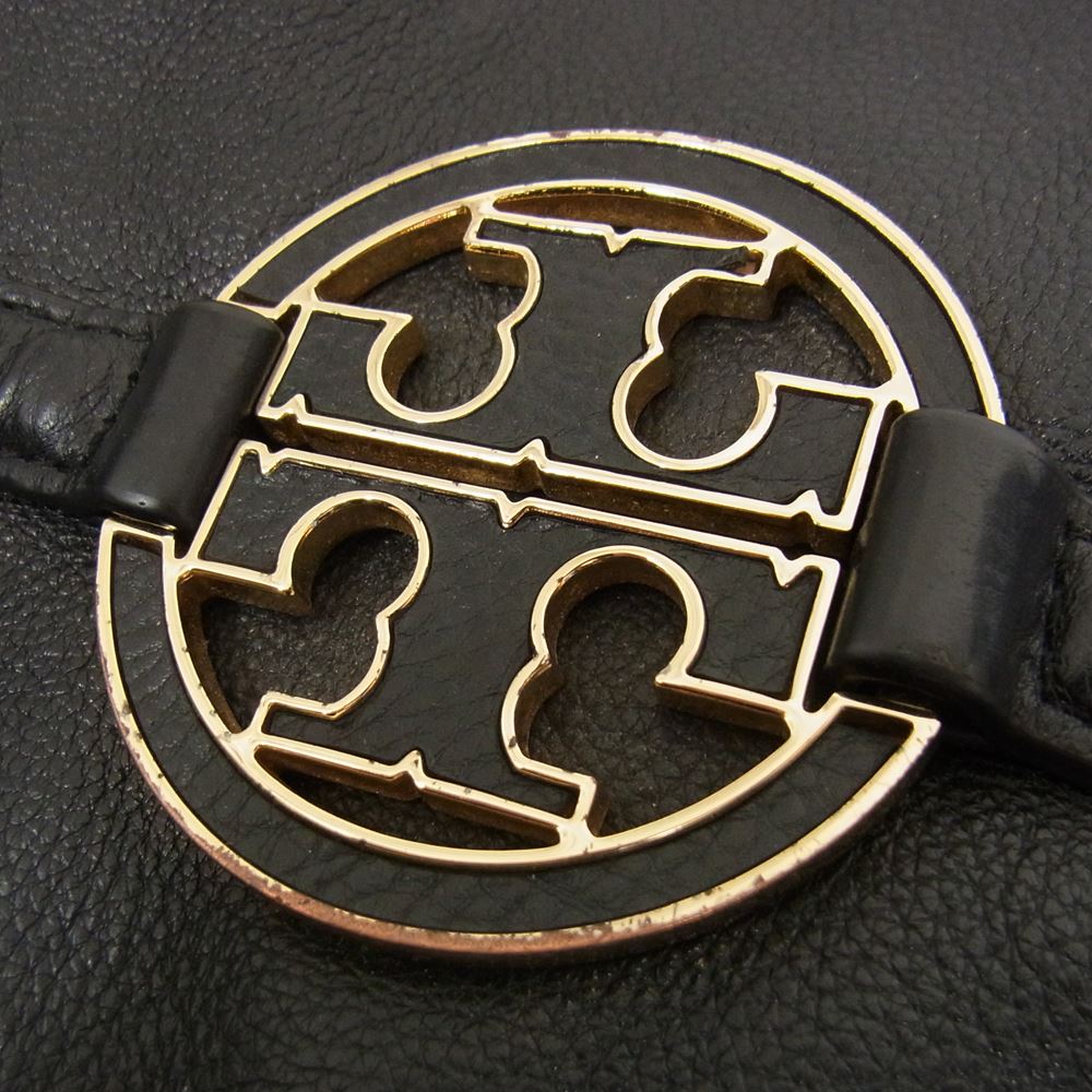 トリーバーチ レザー ショルダー バッグ ブラック系【中古】