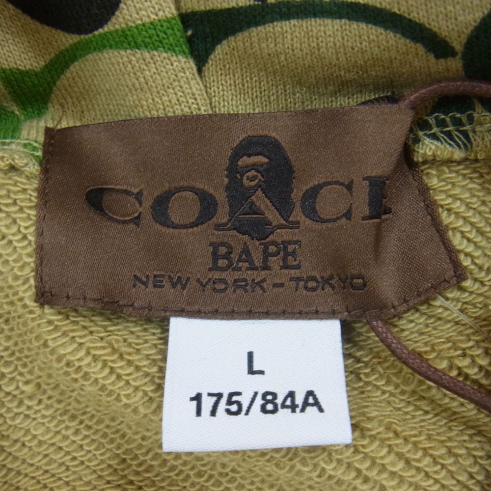 A BATHING APE アベイシングエイプ × COACH コーチ SHARK FULL ZIP
