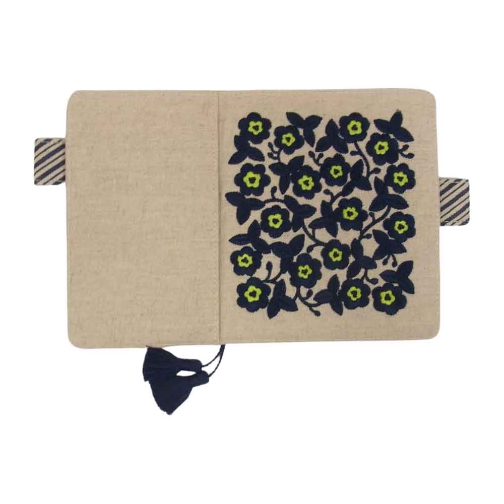 ほぼ日手帳 世界の伝統柄 ウクライナの花 刺繍 手帳カバー ベージュ系【新古品】【未使用】【中古】