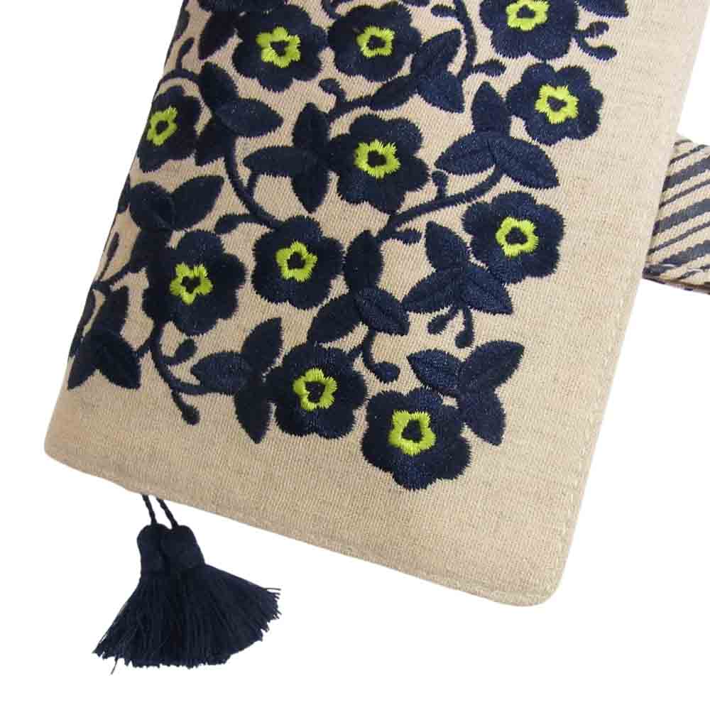 ほぼ日手帳 世界の伝統柄 ウクライナの花 刺繍 手帳カバー ベージュ系【新古品】【未使用】【中古】