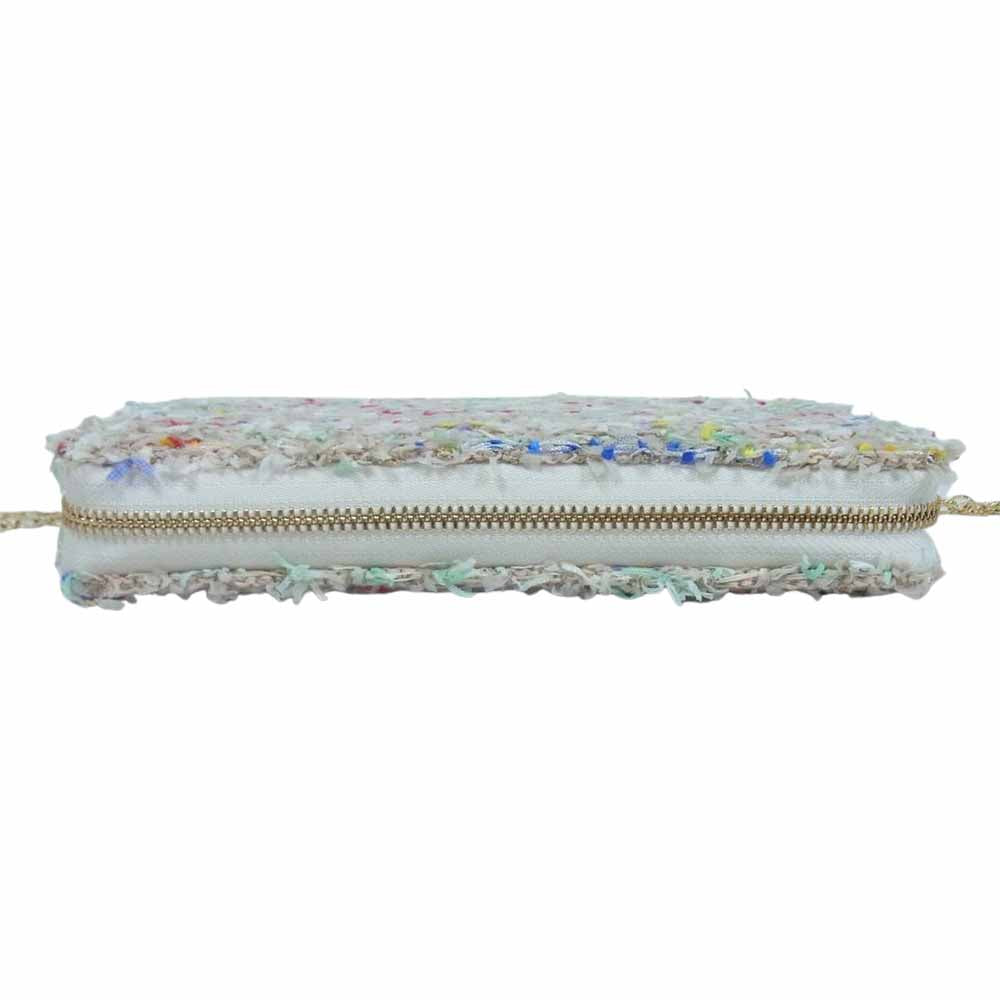 ほぼ日手帳 Coohem コーヘン TWEED White ツイード ジッパーズ 手帳カバー ベージュ系 マルチカラー系【新古品】【未使用】【中古】
