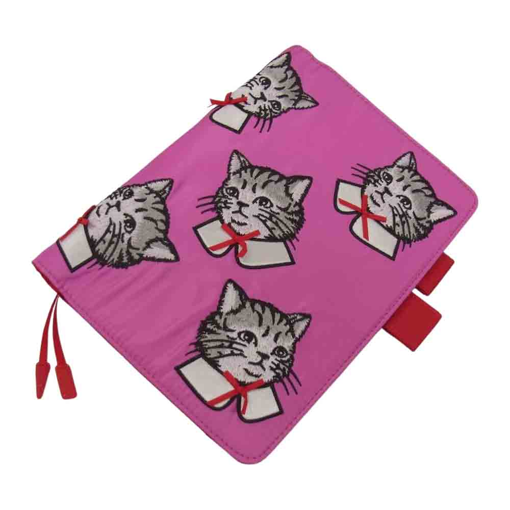 ほぼ日手帳 Candy Stripper キャンディストリッパー SPRUCED UP CAT キャット 手帳カバー A6 ピンク系【極上美品】【中古】
