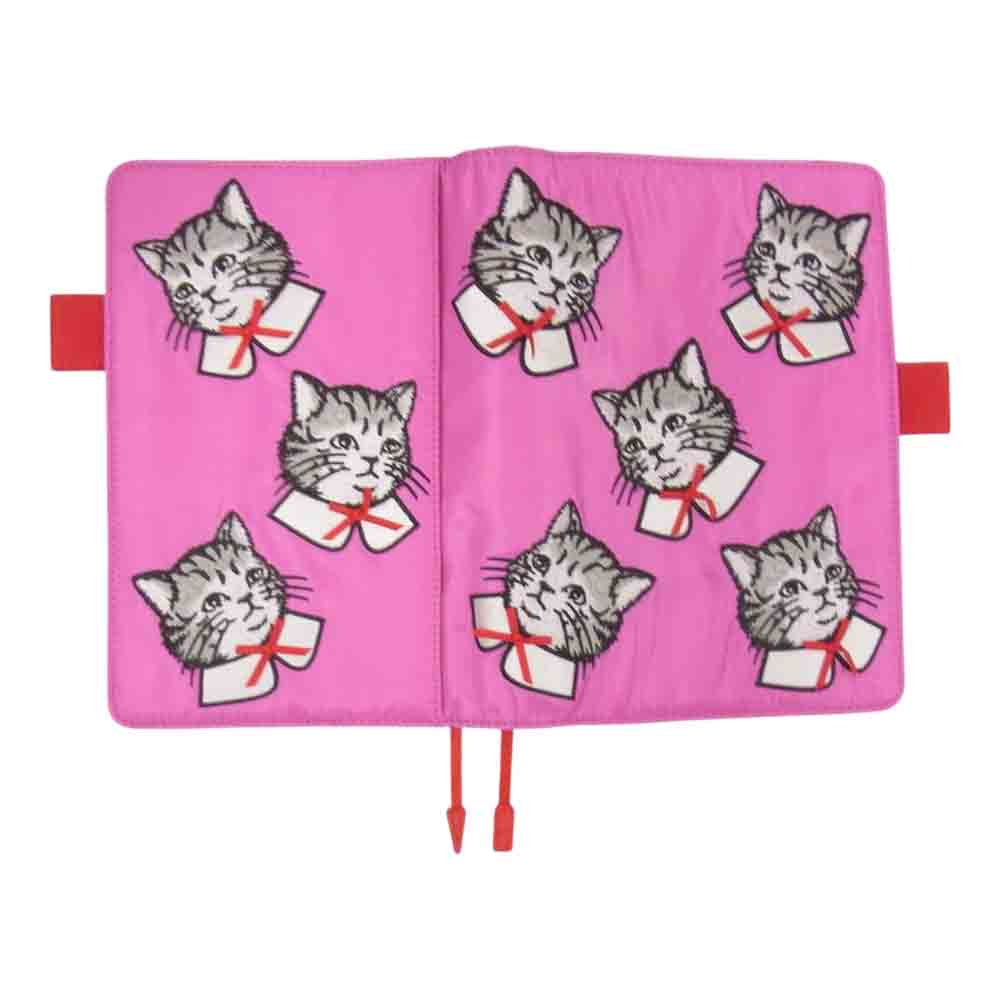 ほぼ日手帳 Candy Stripper キャンディストリッパー SPRUCED UP CAT キャット 手帳カバー A6 ピンク系【極上美品】【中古】