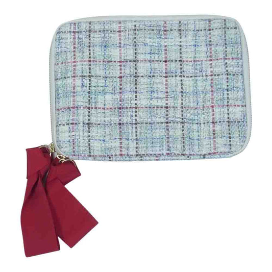 ほぼ日手帳 岩手ホームスパン ラメツイード おおきいひきだし ポーチ マルチカラー系【新古品】【未使用】【中古】